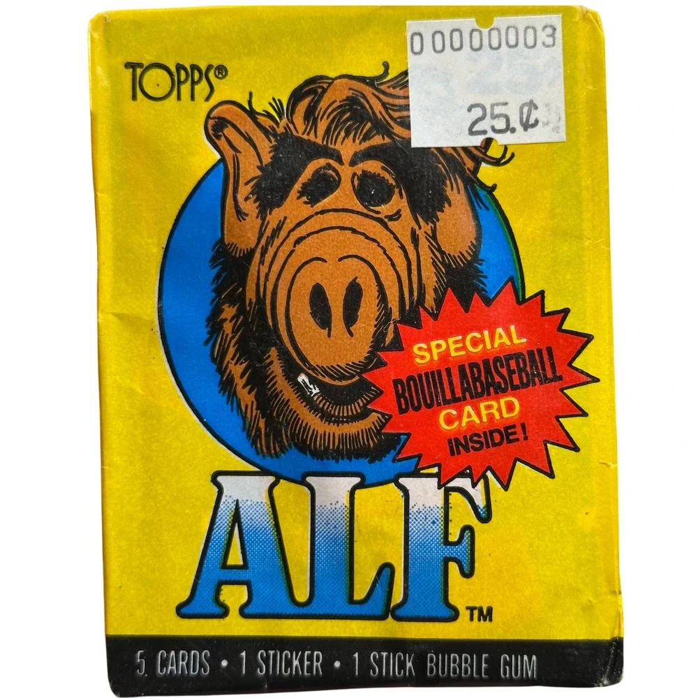 1987 ALF Trading‎ Card Pack Topps Unopened Special Bouillabaseball Card